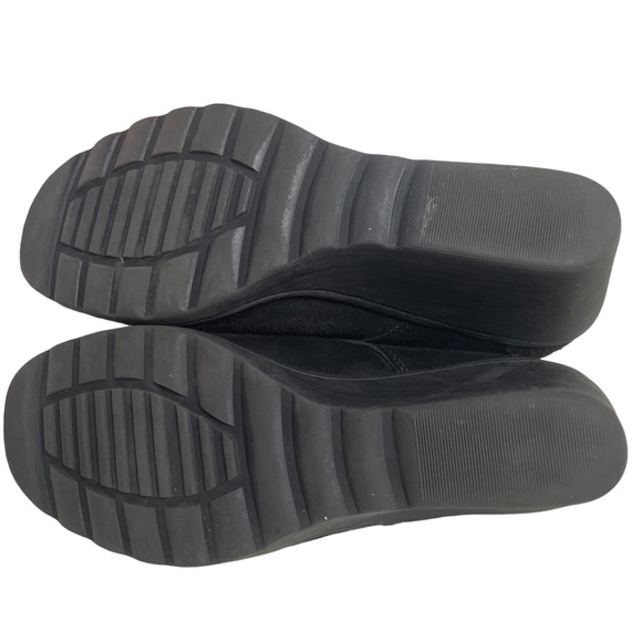 White Mountain Suede Wedge Ankle Boots 8.5 Kahlua - Picture 7 of 8